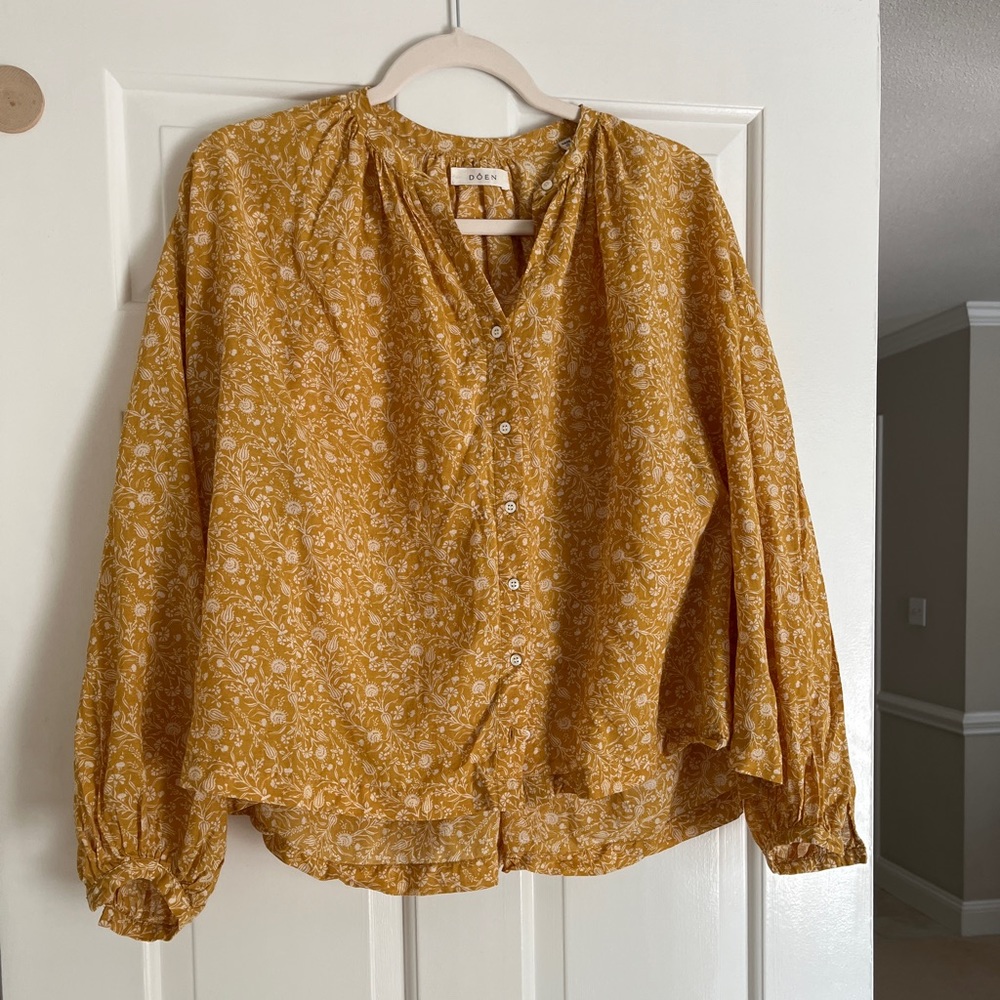Doen Jane Blouse XS in golden earl floral